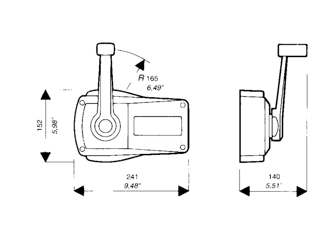 Ultraflex Fernbedienbox Abmessungen