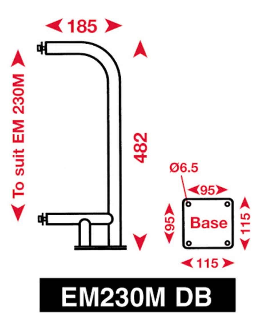 echomax-230m-db-niro-bugel-fur-deckmontage-em230-midi