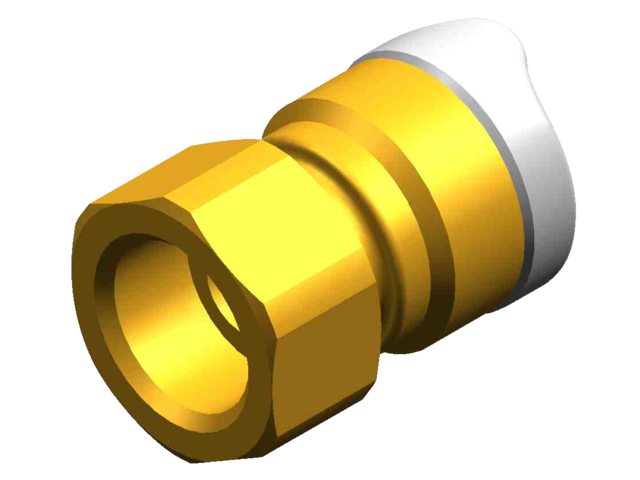 Whale Quick-Connect-System Adapter 1/2" BSP 15 mm female (Messing)