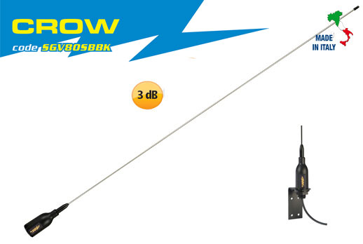 Supergain Crow UKW Peitschenantenne Segelboot mit 20m Kabel