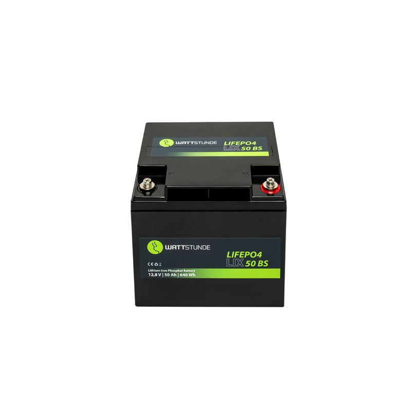 WATTSTUNDE® Lithium 50Ah LiFePO4 Batterie LIX50-BS
