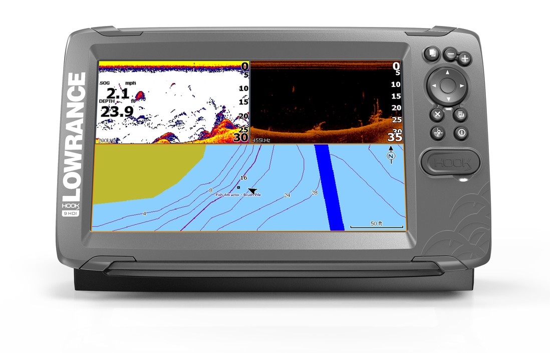 Lowrance Hook2-9 SplitShot GPS Combo Echolot